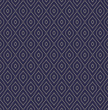Noktalı Rhombuslarla Kusursuz Geometrik Vektör Deseni