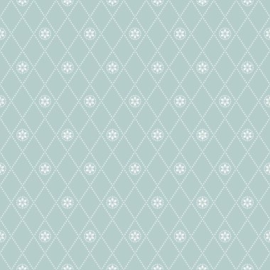 Geometrik açık mavi ve beyaz noktalı vektör deseni. Duvar kağıtları ve arka planlar için kusursuz soyut modern doku