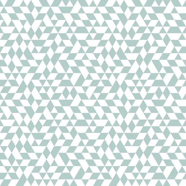 明るい青と白の三角形を持つ幾何学的なベクトルパターン 幾何学的なモダンな装飾 シームレスな抽象的背景 — ストックベクタ