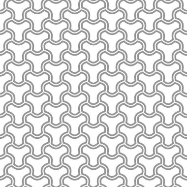 Kusursuz vektör süsü. Modern dalgalı arka plan. Geometrik modern gümüş desen