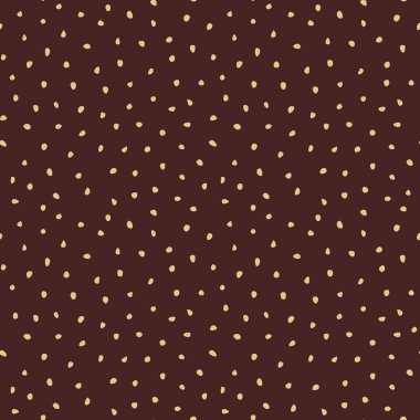 Rastgele elementlerle kusursuz vektör arkaplanı. Soyut süs. Seamles kahverengi ve sarı soyut desen