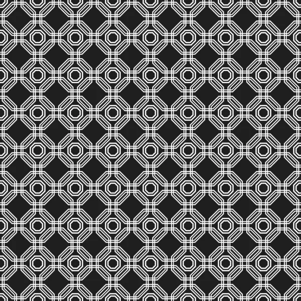 Geometric Abstract Vector Dark Octagonal Background Geometric Abstract Ornament Seamless — Vector de stock
