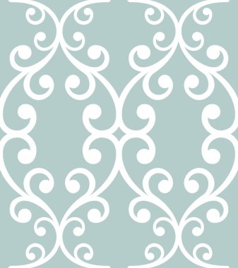 Orient açık mavi ve beyaz vektör klasik desen. Klasik elementlerle kusursuz soyut bir arkaplan. Oryantasyon düzeni. Duvar kağıtları ve ambalaj için süs