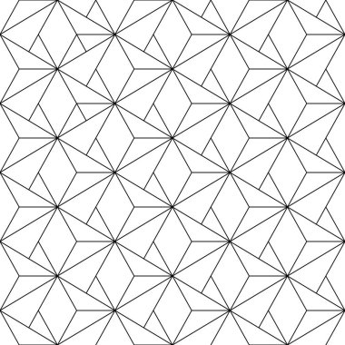 Tasarımlarınız için kusursuz geometrik arkaplan. Modern vektör siyah beyaz süs. Geometrik soyut desen