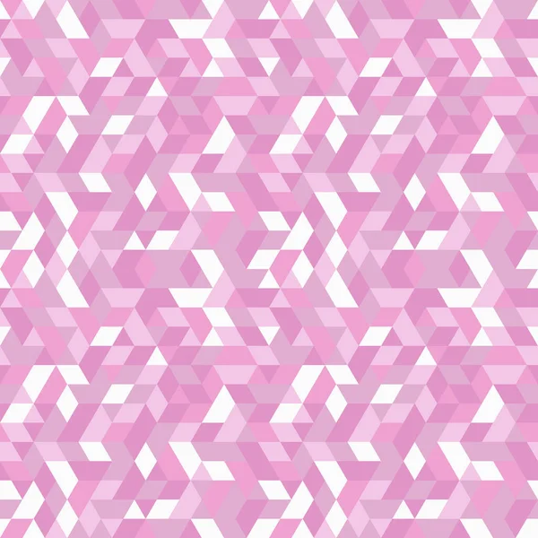 Geometric vector pattern with purple, pink and white triangles. Geometric modern ornament. Seamless abstract background