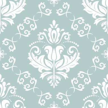 Orient vektör klasik desen. Klasik elementlerle kusursuz soyut bir arkaplan. Oryantasyon düzeni. Duvar kağıtları ve ambalaj için süs