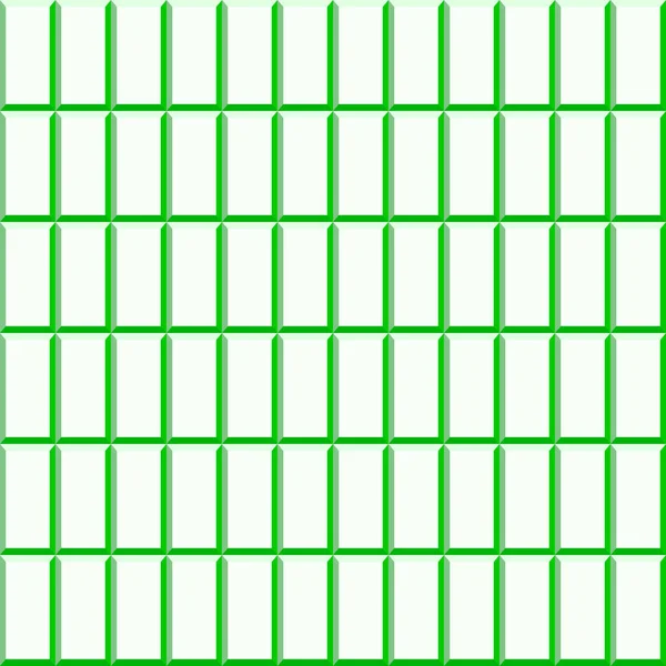 デザインのためのシームレスな幾何学的背景 現代の緑と白のベクトル装飾 幾何学的抽象パターン — ストックベクタ