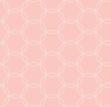 Kusursuz vektör süsü. Modern dalgalı pembe ve beyaz arka plan. Geometrik modern desen