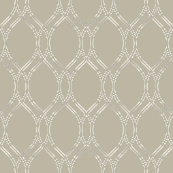 Ornement Vectoriel Sans Couture Moderne Ondulé Fond Beige Blanc Modèle — Image vectorielle