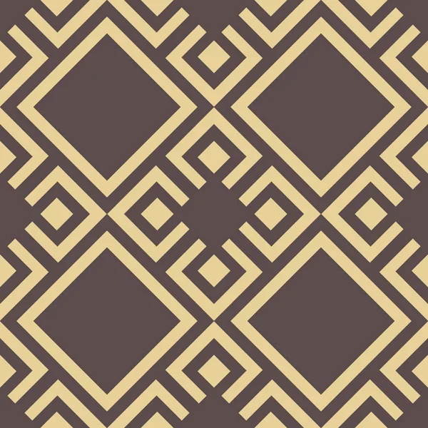 Seamless Geometric Abstract Vector Pattern Whith Rhombuses Geometric Modern Brown — Image vectorielle