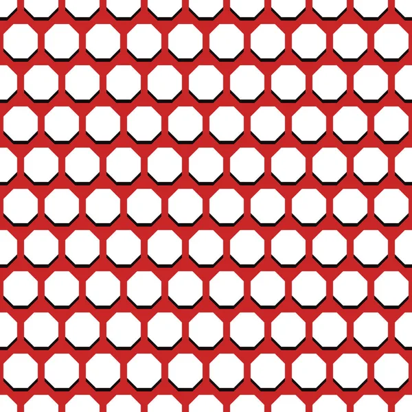 Γεωμετρική Αφηρημένη Διάνυσμα Οκταγωνικό Φόντο Γεωμετρικό Αφηρημένο Κόκκινο Και Άσπρο — Διανυσματικό Αρχείο