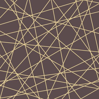 Geometrik vektör soyut deseni. Tasarım ve arkaplanlar için geometrik modern süs, kahverengi, sarı, altın, altın, renkli