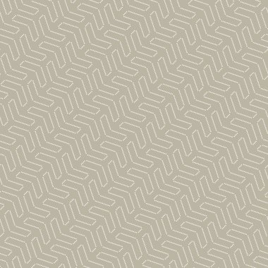 Altın ve beyaz noktalı oklu geometrik vektör deseni. Geometrik modern süs. Kusursuz soyut arkaplan