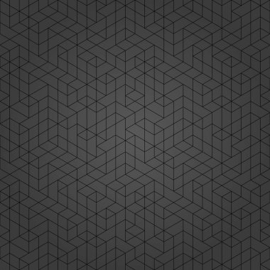 Tasarımlarınız için kusursuz geometrik arkaplan. Modern karanlık vektör süsü. Geometrik soyut desen