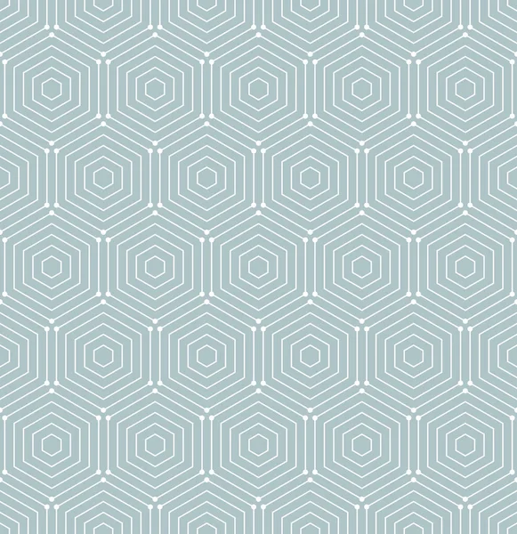 Геометрический Абстрактный Векторный Шестиугольный Бесшовный Синий Белый Фон Геометрический Современный — стоковый вектор