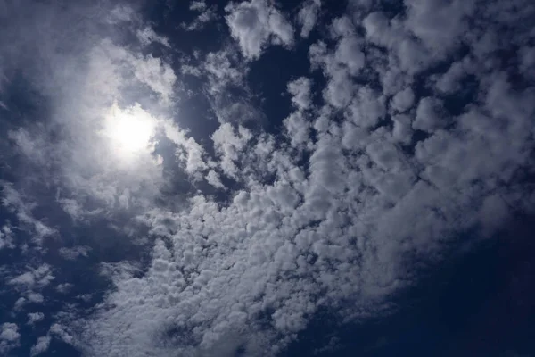 Ampio Angolo Nuvole Procinto Coprire Sole Nel Pomeriggio Uttarakhand India — Foto Stock