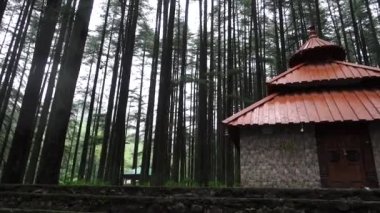 A beautiful temple amidst deodar forest dedicated to Lord Shiva in lower himalayan region in northern India.