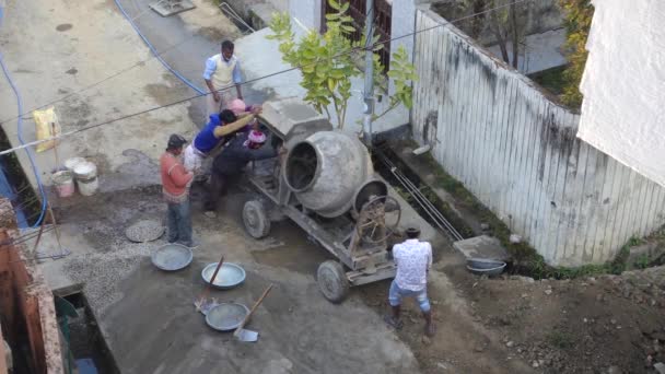 Editoriale 17Feb 2022 Dehradun India Costruzione Riparazione Strade Corso India — Video Stock