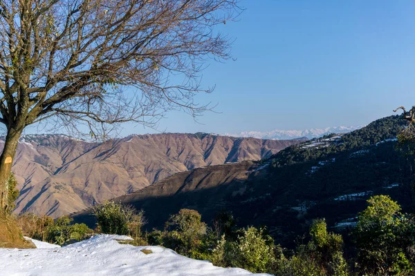 Beautiful Shot Snow Covered Mountains Nag Tibba Jaunpur District Tehri — Stock Photo, Image
