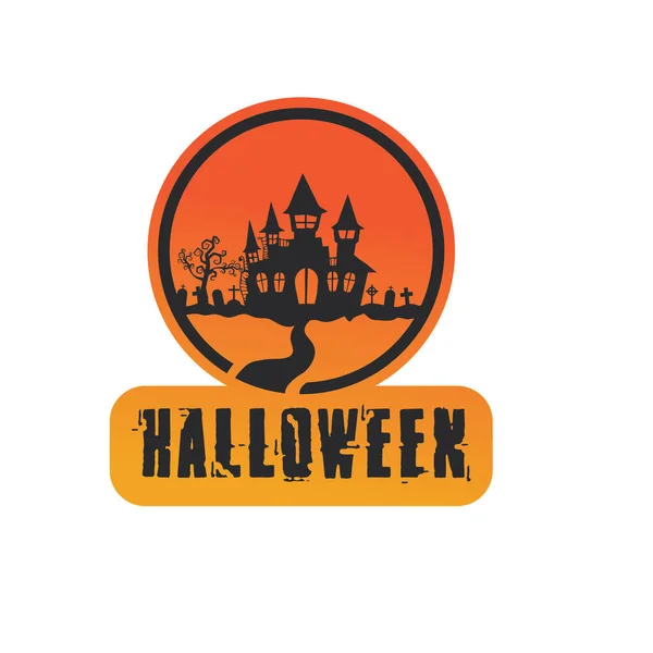 Vektor Ikone Für Helloween Grußkarte Und Plakat Parteizeichen Konzeptillustration Mit — Stockvektor