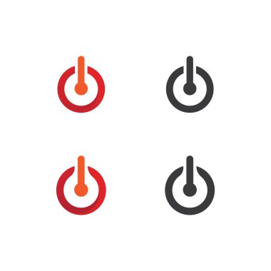 güç vektörü, flaş ogo ve yıldırım ve ikon elektrik illüstrasyon şablonu tasarımı 