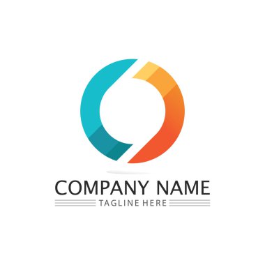 O logo İş Teknolojisi Çemberi logosu ve sembolleri Vektör Tasarımı Grafiği