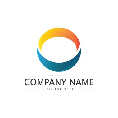 O logo İş Teknolojisi Çemberi logosu ve sembolleri Vektör Tasarımı Grafiği