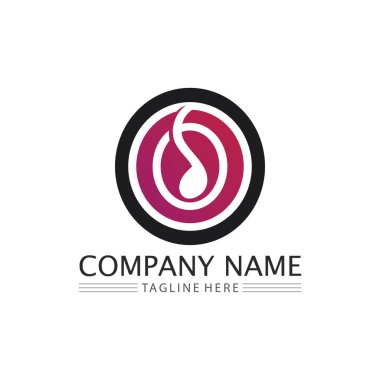 O logo İş Teknolojisi Çemberi logosu ve sembolleri Vektör Tasarımı Grafiği