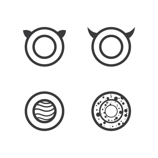 Logotyp Affärsteknik Cirkel Logotyp Och Symboler Vektor Design Grafisk — Stock vektor