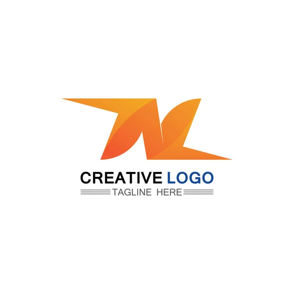Logo Lettertype Bedrijfslogo Business Letter Initiaal Design Vector Letter Voor — Stockvector