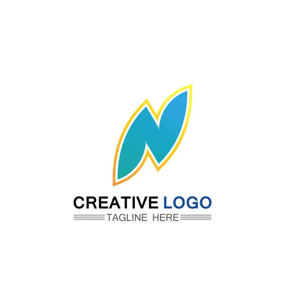 Logo Fuente Empresa Logo Negocio Letra Inicial Diseño Vector Letra — Vector de stock