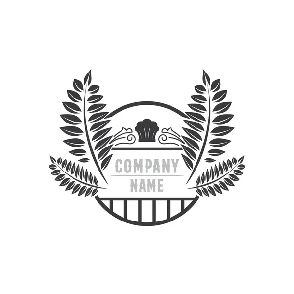 Ciasta Logo Ikony Piekarnia Zaprojektować Wektor Żywności Wektor Chleb Symbol — Wektor stockowy