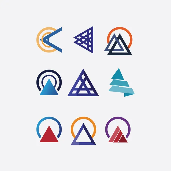 Arrows Icon Logo Design Shape Music Play Button Abstract Icon — Stock Vector