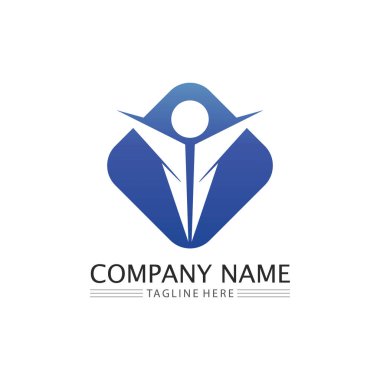 People Community, care group network ve sosyal simge tasarım şablonu