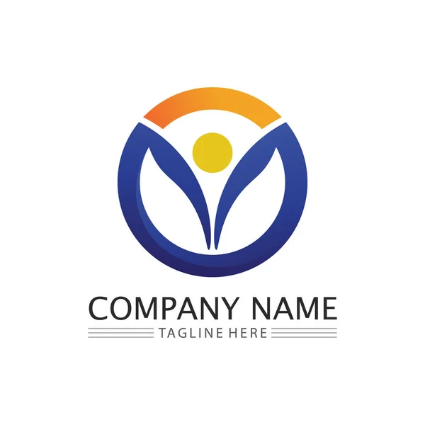 Logotipo Comunidad Personas Equipo Trabajo Vector Negocio Logotipo Grupo Diseño — Vector de stock