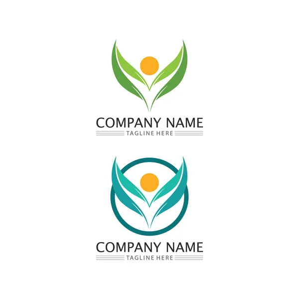 Topluluk Logosu Insanları Çalışma Ekibi Vektör Logosu Tasarım Grubu Ailesi — Stok Vektör