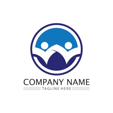 Halkın logosu, ekibi, başarısı, çalışanlar, grup ve topluluk, şirket ve iş logosu vektörü ve tasarım bakımı, aile simgesi logosu başarısı