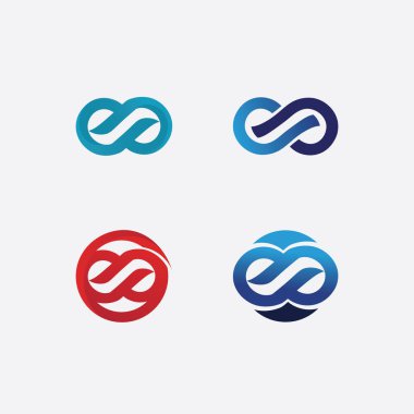 Sonsuzluk Tasarımı Vektör Simgesi Logo şablonu tasarımı
