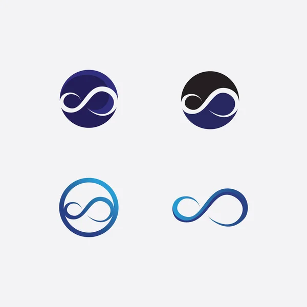 인피니티 디자인 Vector 아이콘 Logo Template Design — 스톡 벡터
