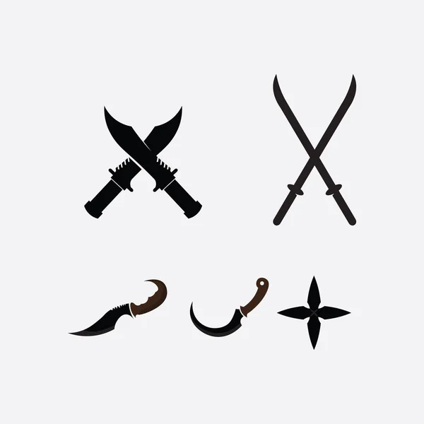 Couteau Chef Icône Cuisine Vecteur Couverts Ustensiles Cuisine Symbole Pour — Image vectorielle