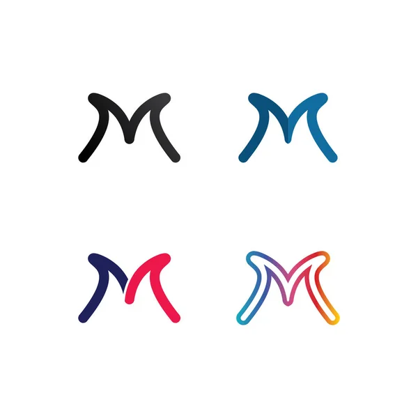 Písmeno Písmo Logo Šablona Vektorové Ilustrace Design Logo Pro Podnikání — Stockový vektor