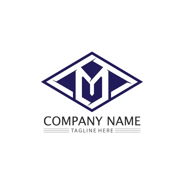 Логотип Буквы Шрифта Шаблон Векторной Иллюстрации Дизайн Логотипа Бизнеса Идентичности — стоковый вектор