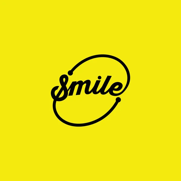 Sourire Icône Sourire Logo Vectoriel Design Heureux Emoticon Entreprise Design — Image vectorielle