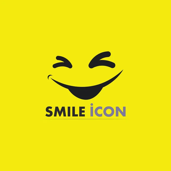 Smile Icon Smile Logo Vector Design Happy Emoticon Business Funny — Stock Vector