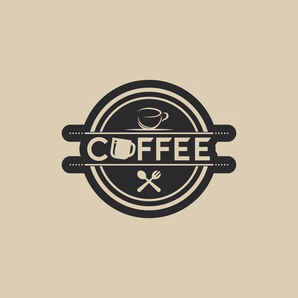 Filiżanka Kawy Logo Gorący Napój Kawa Ikona Herbaty Wektor Wzór — Wektor stockowy