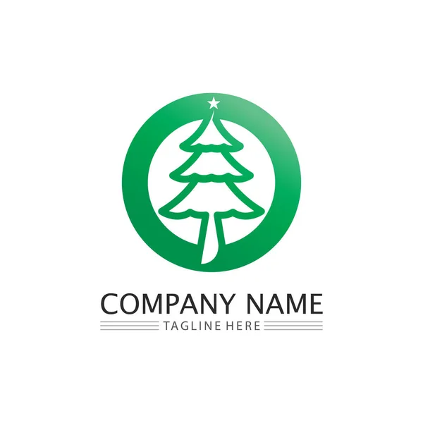 Logotipo Navidad Ilustración Símbolo Icono Imagen Diseño Vectores Símbolo — Vector de stock