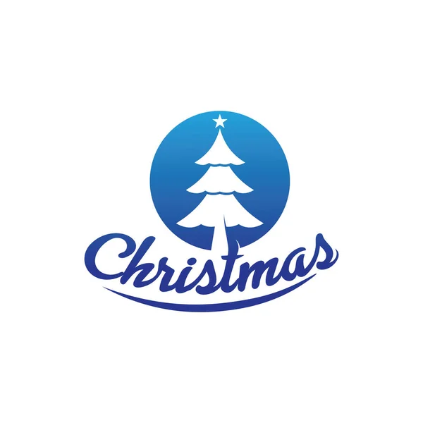 Рождественский Логотип Символ Иллюстрации Изображения Иконка Векторный Дизайн Символ — стоковый вектор