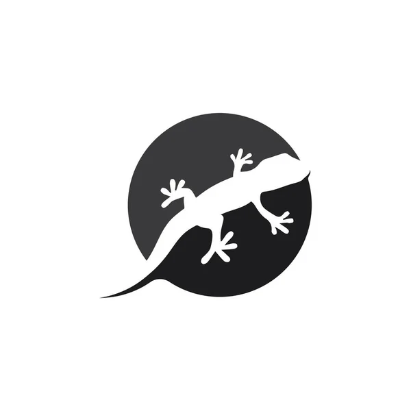 Ящірка Тварина Вектор Саламандра Гекон Крокодил Рептилії Дизайн Логотип — стоковий вектор