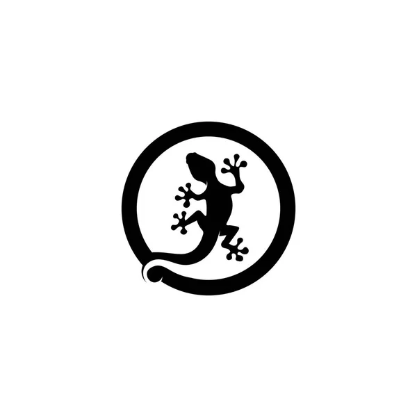 Eidechse Tier Vektor Salamander Gecko Krokodil Und Reptilien Design Logo — Stockvektor