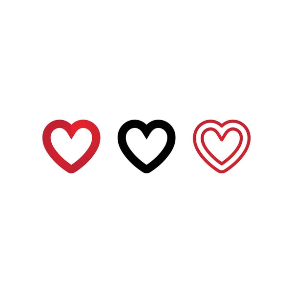Heart Beauty Love Vector Icon Illustration Design Template — Wektor stockowy